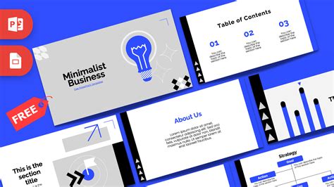 Free Minimalist Business PowerPoint Template - Prezentr