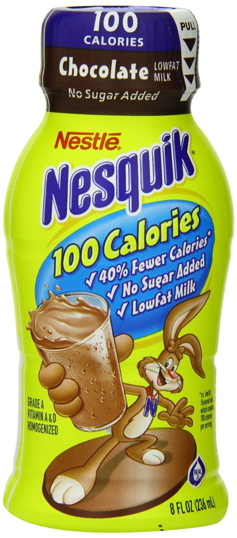 Nestle Nesquik Ready-To-Drink Flavored Milk, 100-Calorie Low Fat ...