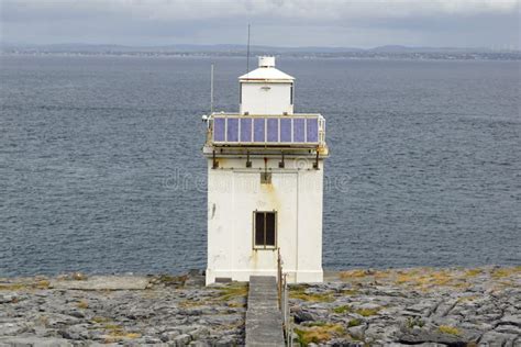 Wild Atlantic Way Black Head Lighthouse on Galway Bay Stock Image ...