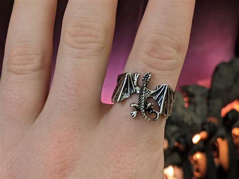 Adjustable Dragon Ring Silver Ring Dragon Ring Men - Etsy UK