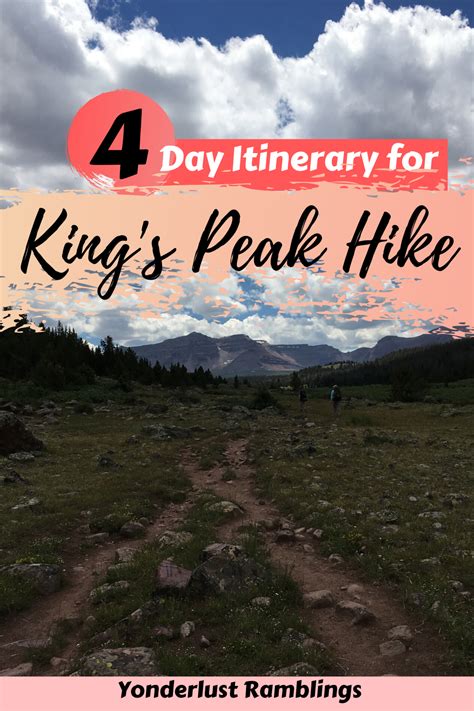 4 Day Itinerary for Hiking Kings Peak Utah | Hiking national parks ...