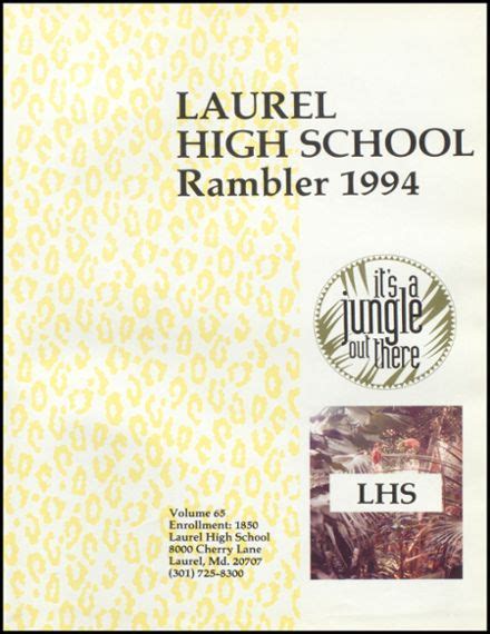 Explore 1994 Laurel High School Yearbook, Laurel MD - Classmates