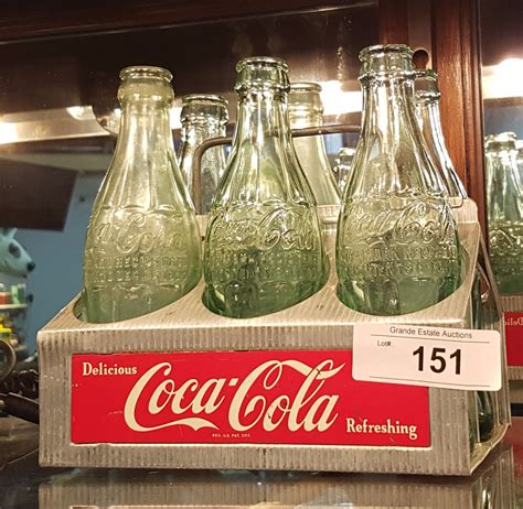 VINTAGE COCA-COLA BOTTLE CARRIER W/BOTTLES