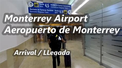 🇲🇽Domestic Arrival at Monterrey Airport (MTY) Mexico | Walk from the plane to exit - YouTube