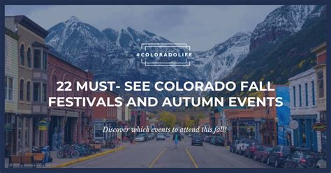 22 Must-See Colorado Fall Festivals and Autumn Activities