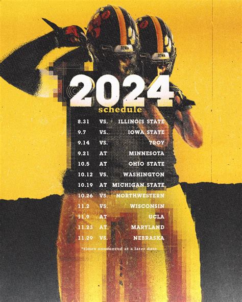 Iowa Hawkeyes 2024 Football Schedule - Abby Linnea