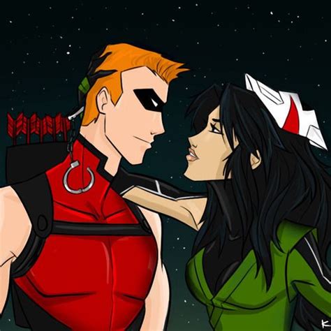 Red Arrow and Cheshire | Couple cartoon, Red arrow, Young justice