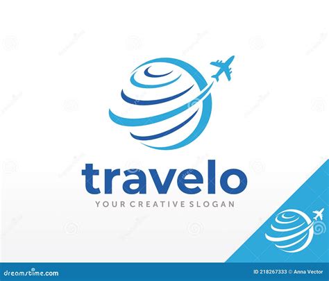 Travel Logo Design. Travel Agency Logo Vector Inspiration Stock Vector - Illustration of palm ...