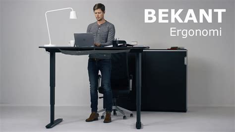 The New IKEA BEKANT Sit/Stand Desk Can Be Adjusted With the Push of a Button