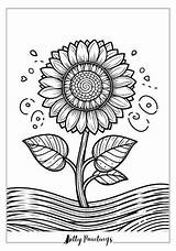 15  Sunflower Coloring Pages Free Printables For Kids And Adults sketch template