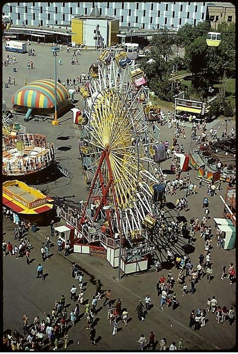 Aerial view of the Midway. | Family fun time, Aerial, Local history