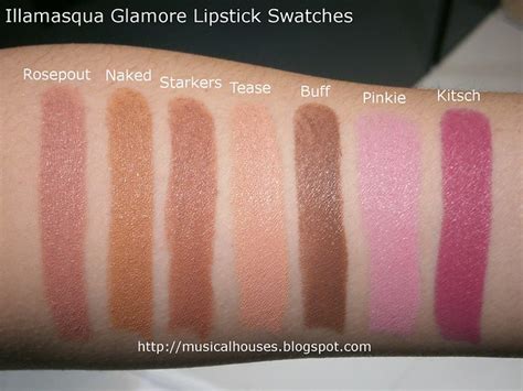 Illamasqua Glamore Lipstick Swatches - of Faces and Fingers