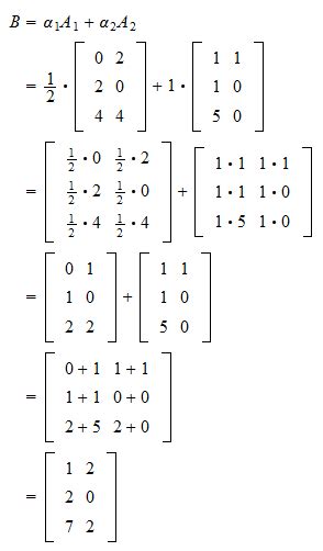 Linear combinations