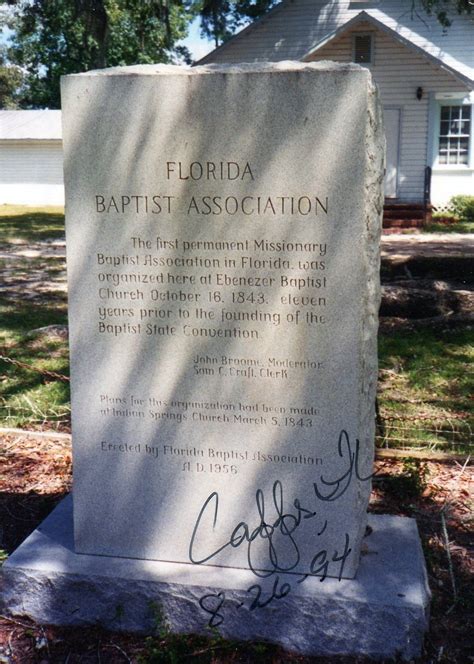 Ebenezer Baptist Church Cemetery in Monticello, Florida - Find a Grave ...