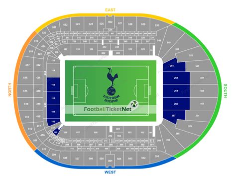 Tottenham Seating Plan New Stadium