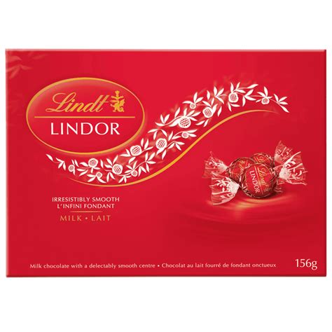 Lindt LINDOR Milk Chocolate Truffles Box, 156g