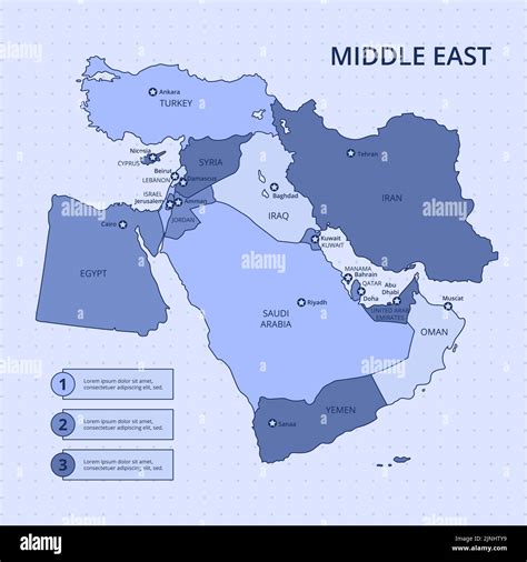 Hand drawn middle east map illustration Vector illustration Stock Vector Image & Art - Alamy