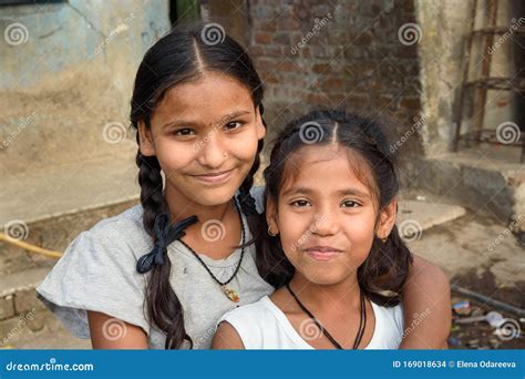 Indian Young Girls in Dharavi Slum at Mumbai. India Editorial Stock ...