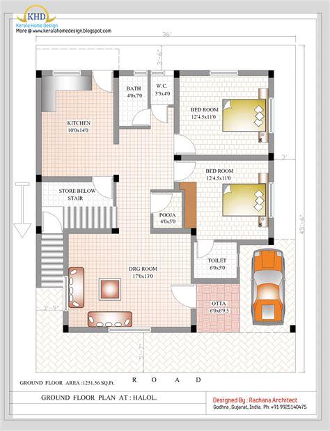 Duplex House Plan and Elevation - 2349 Sq. Ft. | Indian Home Decor