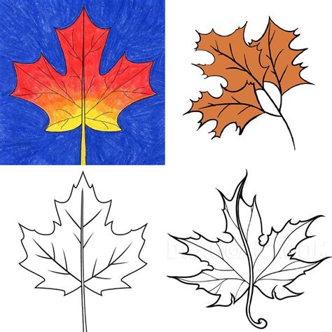 15 Easy Fall Leaf Drawing Ideas - Fall Leaves Drawing