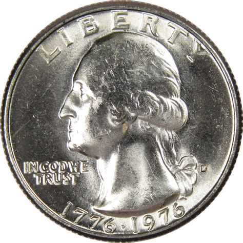 1976 D Washington Bicentennial Quarter BU Uncirculated 25c US Coin