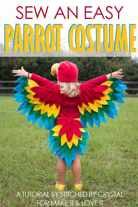 Parrot Costume DIY: How to Make a Homemade Parrot Costume With WINGS ...