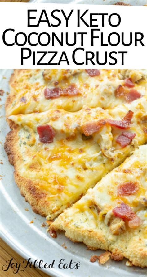 Coconut Flour Pizza Crust | Keto, Low Carb, Gluten-Free - Joy Filled Eats