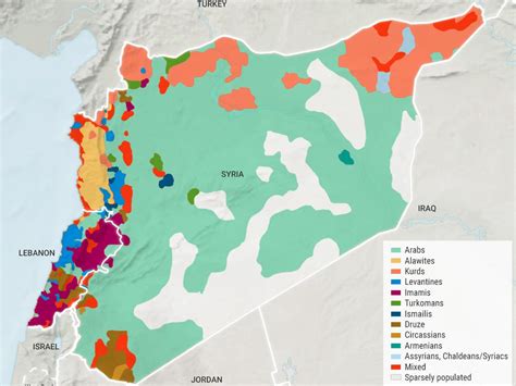 Ethnic Map Of Middle East