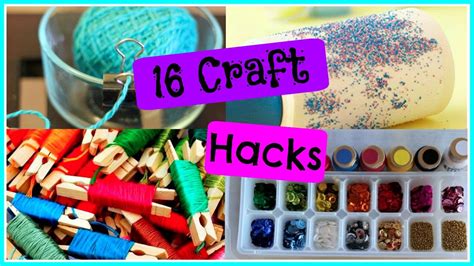 16 Craft Hacks - YouTube