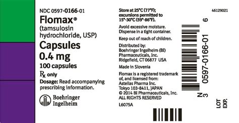 Flomax - FDA prescribing information, side effects and uses