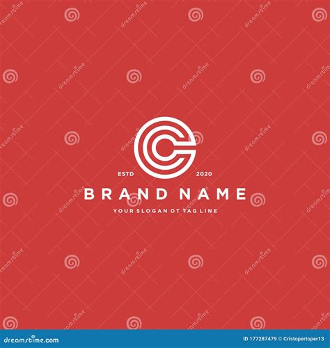 Letter CC Logo Design Vector Stock Vector - Illustration of internet ...