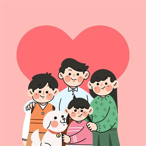 Happy Family Doodle 1234776 Vector Art at Vecteezy