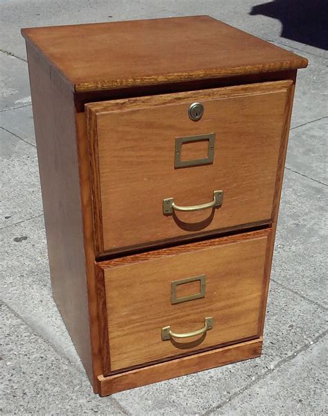 UHURU FURNITURE & COLLECTIBLES: SOLD #14982 Oak 2-Drawer Hanging File Cabinet - $40