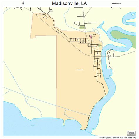 Madisonville Louisiana Street Map 2247560