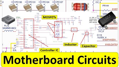 Learn laptop motherboard circuits Components | laptop motherboard ...