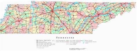 Printable Map Of Tennessee Counties | secretmuseum