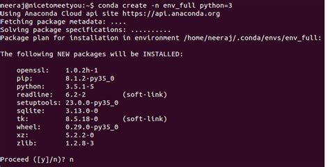 create anaconda python environment with all packages - Magenaut