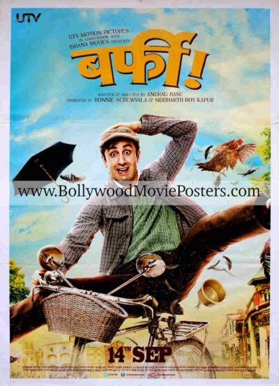 Barfi poster: Buy Ranbir Kapoor Priyanka Chopra Bollywood movie posters