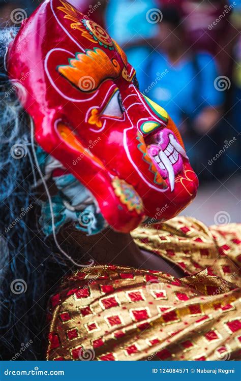 Lakhey Dance in Kathmandu Nepal,Mask Dance Editorial Photo - Image of ethnic, asian: 124084571