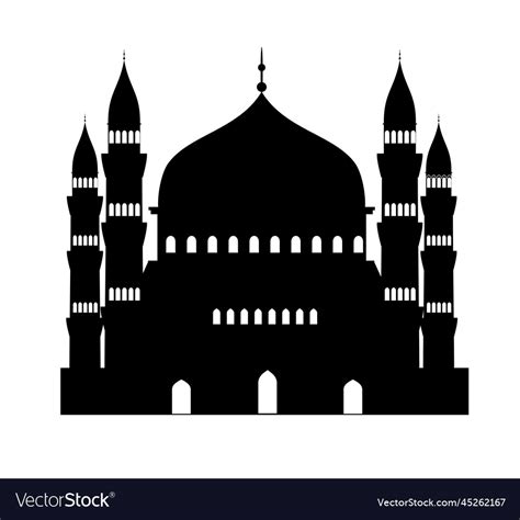 Islamic mosque logo icon template mosque Vector Image