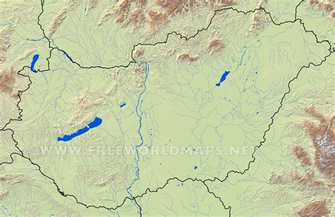 Hungary Physical Map