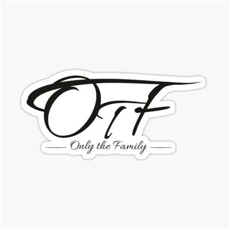 "Only the Family- OTF Custom Logo" Sticker for Sale by Macariiarts ...