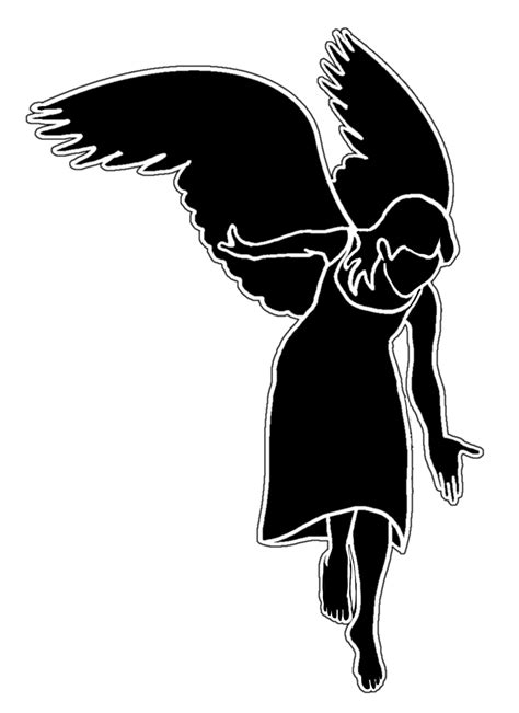 Silhouette Cherub Angel - angel png download - 913*1255 - Free Transparent Silhouette png ...