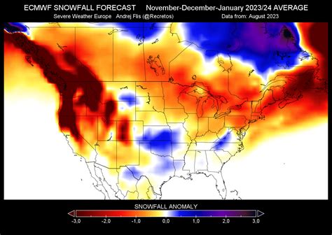 Winter 2023/2024 Snowfall Predictions: The Jet Stream shift from the El Nino anomaly is Forecast ...