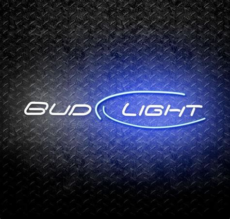 Bud Light With Blue Line Logo Neon Sign For Sale // Neonstation