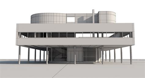 Building Elevation Villa Savoye Architecture Facade Transparent HQ PNG ...