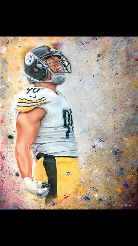 Pittsburgh Steelers TJ Watt 8x10 Art Print by Tempy Moore | Etsy