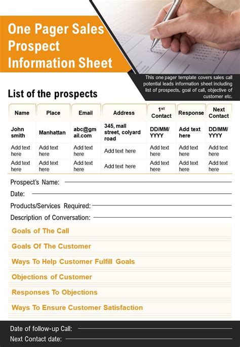 20 Best One-Page Sales Sheet Templates For Tracking Revenue Metrics