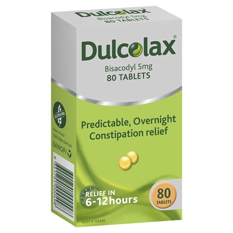 Buy Dulcolax Laxatives 5mg Tablets for Constipation Relief 80 Pack Online at Chemist Warehouse®