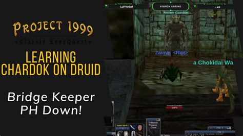 Everquest Project 1999: Druid Farming - Learning Chardok! Ancient Guardian down! - YouTube